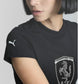 Scuderia Ferrari F1 Ladies Big Shield Tonal Tee Black