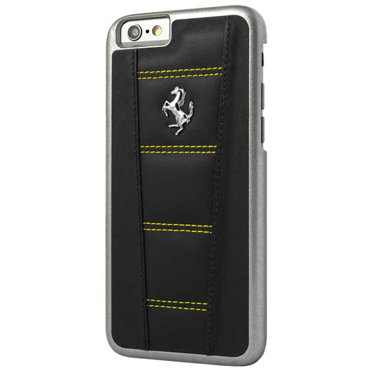 Ferrari 458 Black-Yellow Stitch iPhone 6/6S