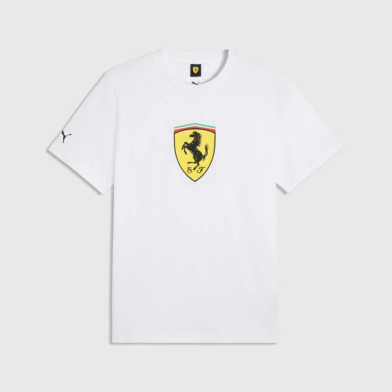 Scuderia Ferrari F1 Shield Tee Shirt White