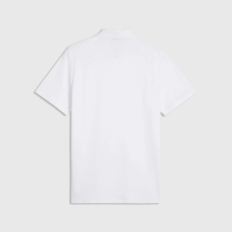 Scuderia Ferrari F1 Classic Shield Polo Shirt White