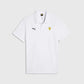 Scuderia Ferrari F1 Classic Shield Polo Shirt White