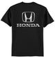 Honda Black Tee Metallic Silver Print