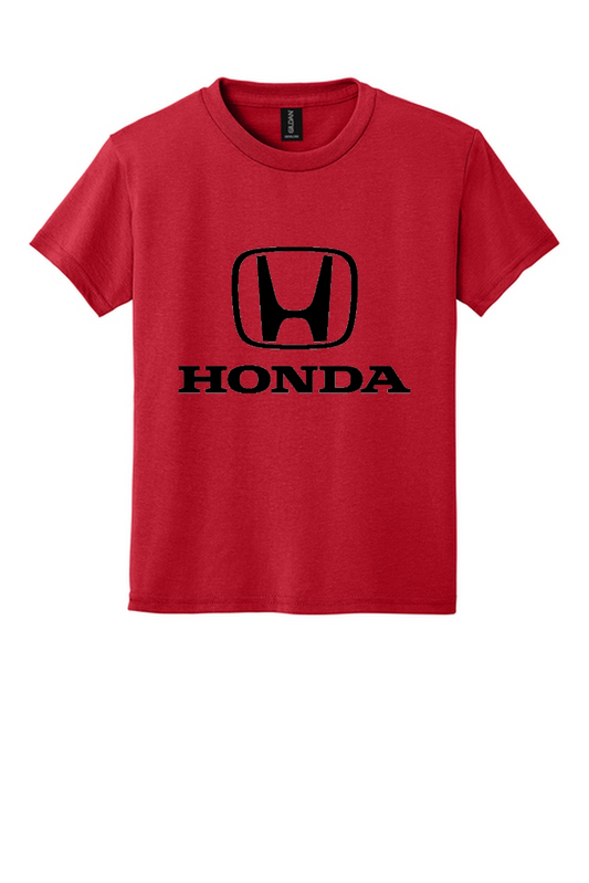 Honda Racing Kids Large Logo Tee Red //speedgear.com/cdn/shop/files/HM6001-8000BRedFlatFront.png?v=1783955543