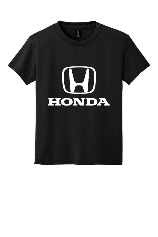 Honda Racing Kids Large Logo Tee Black //speedgear.com/cdn/shop/files/HM6003-Black-12-8000BBlackFlatFront6.jpg?v=1783956143