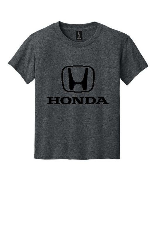 Honda Racing Kids Large Logo Tee Heather Grey //speedgear.com/cdn/shop/files/HM6005-DarkHthr-12-8000BDarkHthrFlatFront6.png?v=1783958288