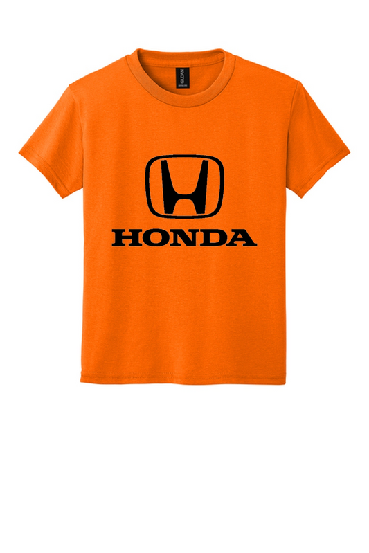 Honda Racing Kids Large Logo Tee Orange //speedgear.com/cdn/shop/files/HM6010-SOrange-12-8000BSOrangeFlatFront6.png?v=1783959446