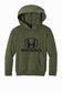 Honda Racing Kids Logo Hoodie Army Green