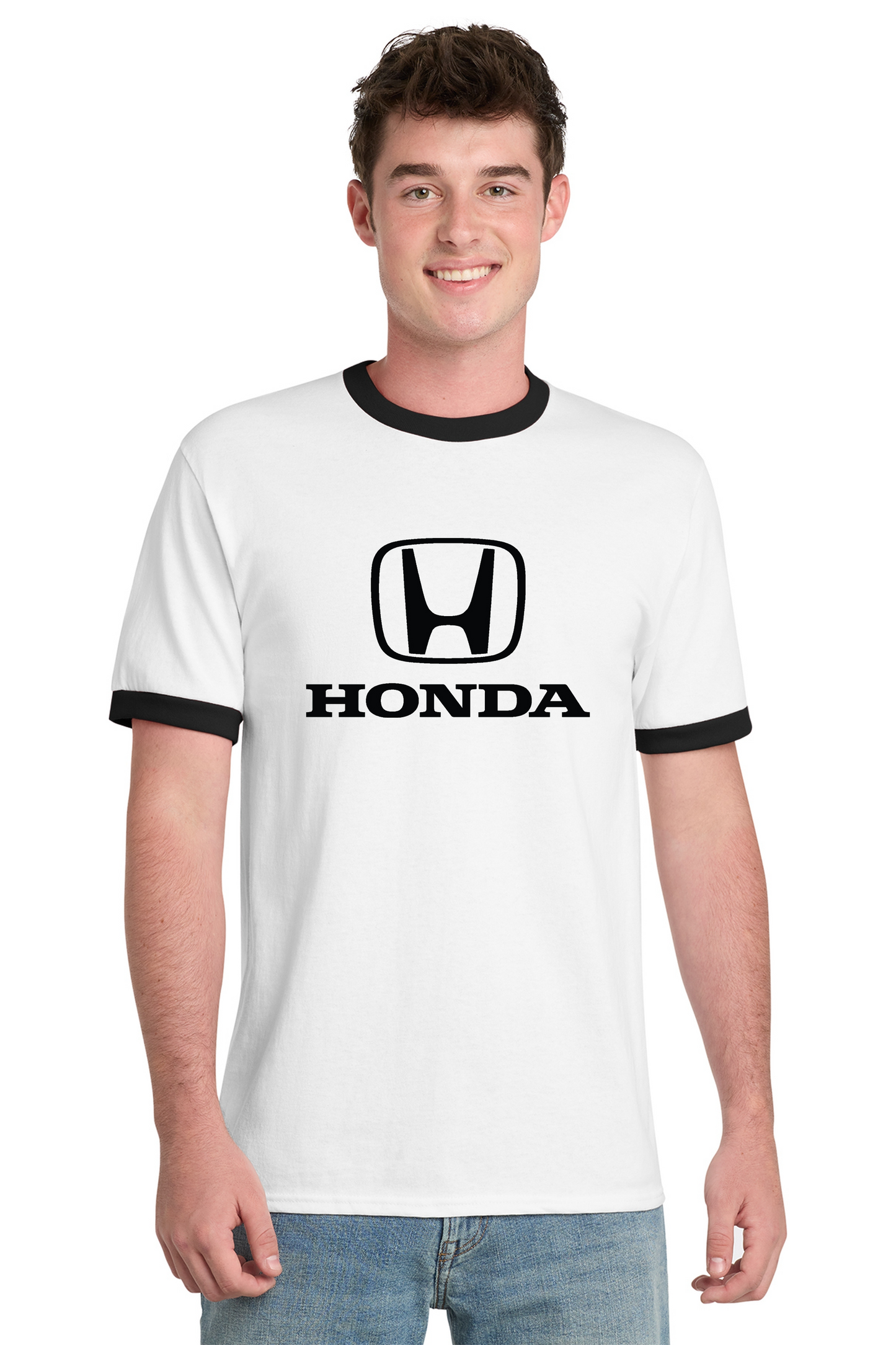 Honda Classic Logo Ringer Tee White/Black
