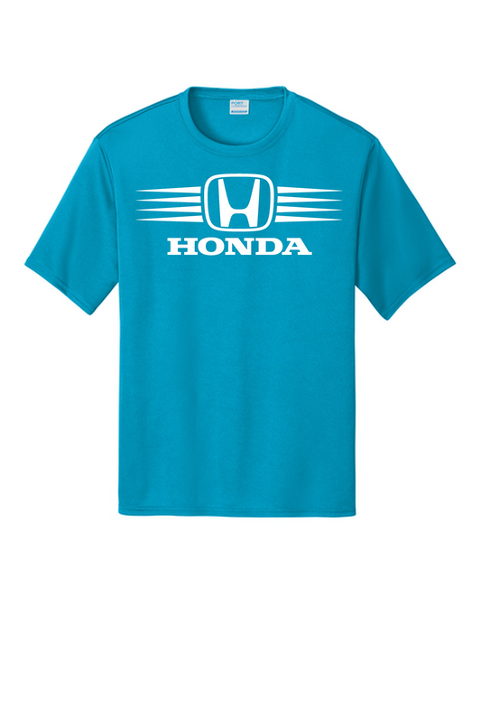 Honda Racing Stripes Performance Tee Neon Blue //speedgear.com/cdn/shop/files/HM6137-PC380NeonBlueFlatFront4_87cf57d2-86ec-4a69-9406-430715db844d.png?v=1784119944