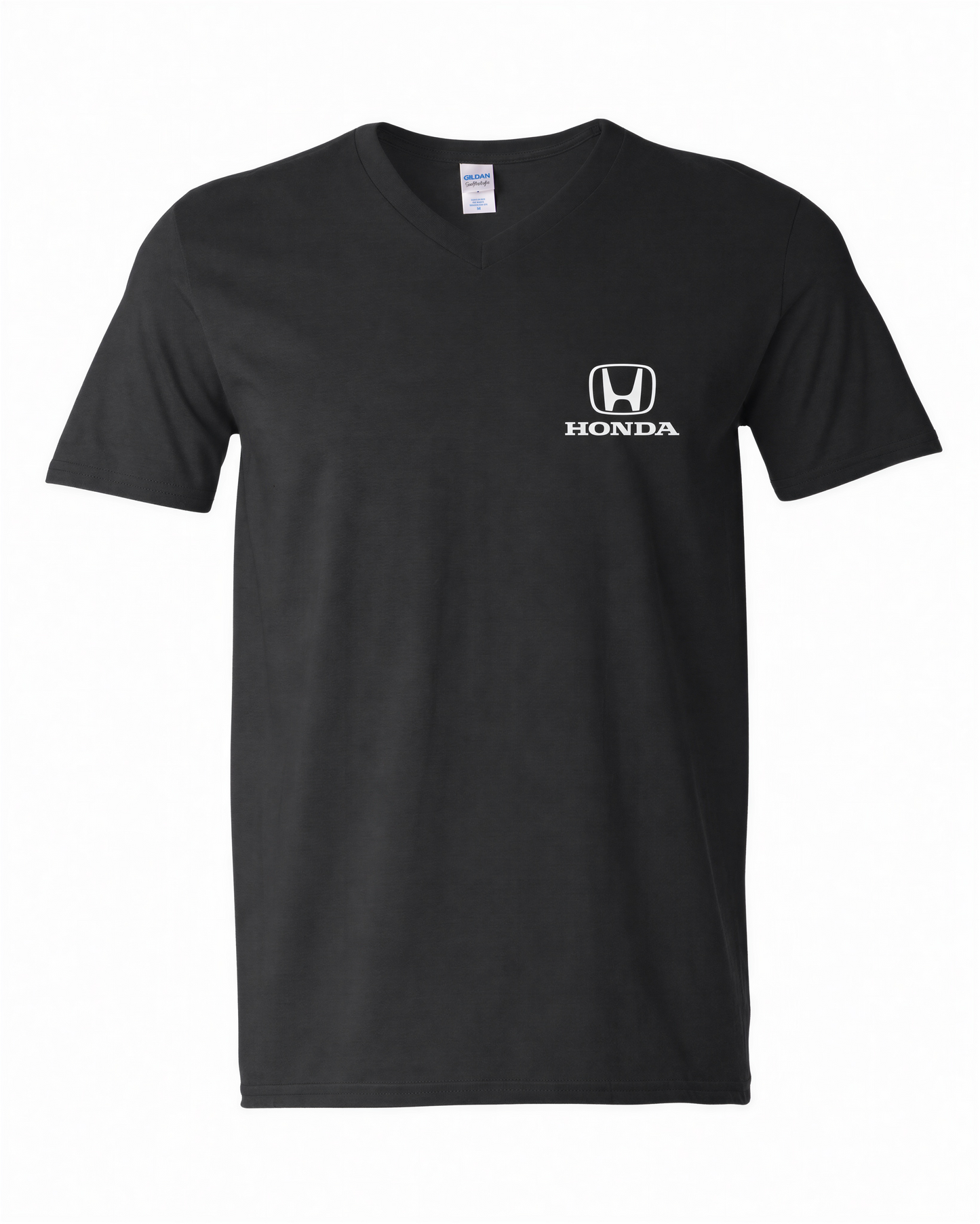 Honda Racing Logo Vneck Tee Shirt Black