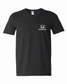 Honda Racing Logo Vneck Tee Shirt Black