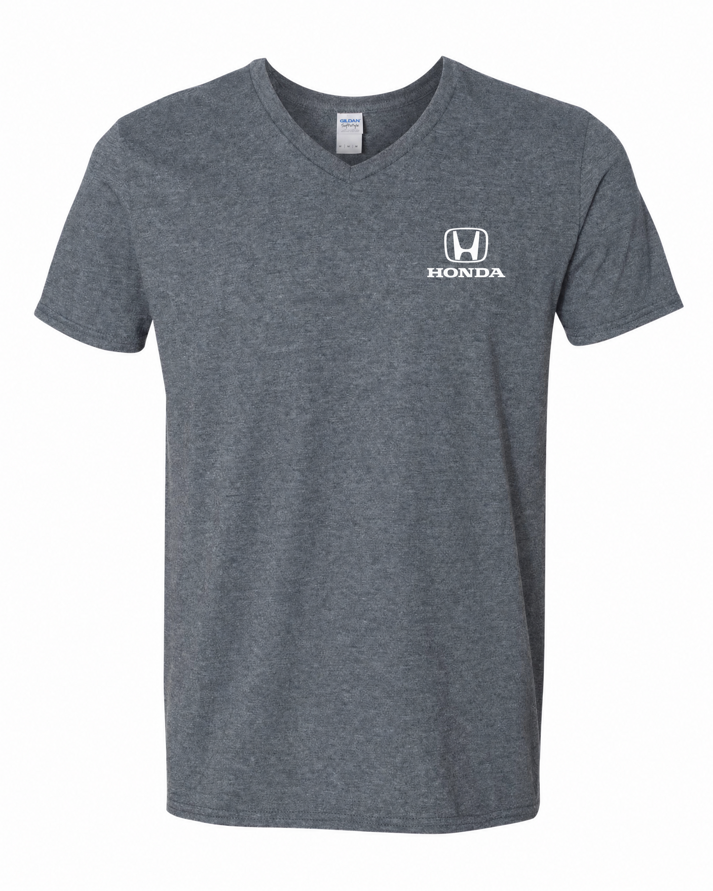 Honda Racing Logo Vneck Tee Heather Grey
