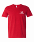 Honda Racing Logo Vneck Tee Red