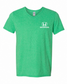 Honda Racing Logo Vneck Tee Irish Green