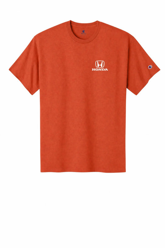 Honda Racing Champion Logo Tee Shirt Orange //speedgear.com/cdn/shop/files/HM6161-Orange-12-CH1000OrangeFlatFront.jpg?v=1787849867