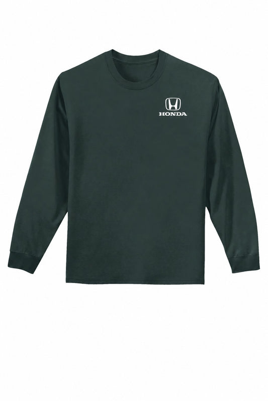 Honda Racing Logo Long Sleeve Tee Hunter Green //speedgear.com/cdn/shop/files/HM6176-PC61LSDarkGreenFlatFront2_1200W_5ee20e18-76b1-405f-b962-947d6a79b481.jpg?v=1788887571