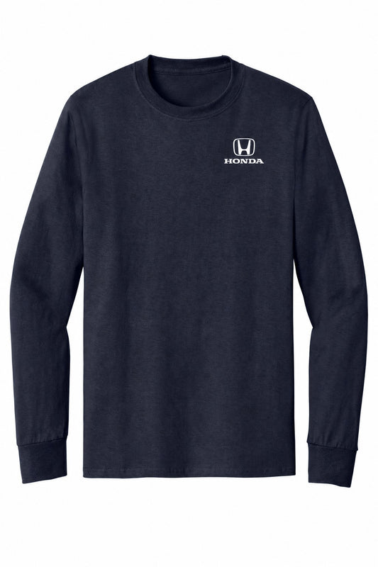 Honda Racing Logo Long Sleeve Tee Navy //speedgear.com/cdn/shop/files/HM6177-deep_navy_honda_left_chest_white_2.jpg?v=1788889625
