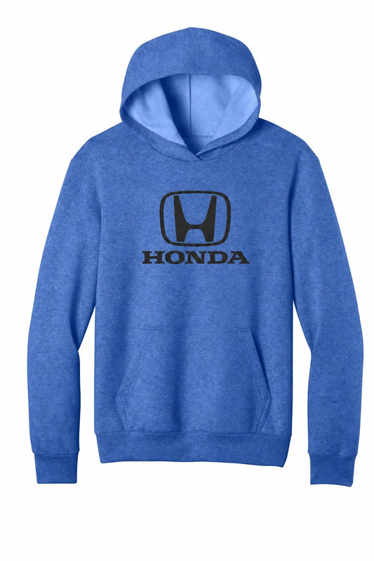 Honda Racing Logo Hoodie Heather Blue //speedgear.com/cdn/shop/files/HM6318-PC68HHthrRoyalFlatFront1.jpg?v=1783967463