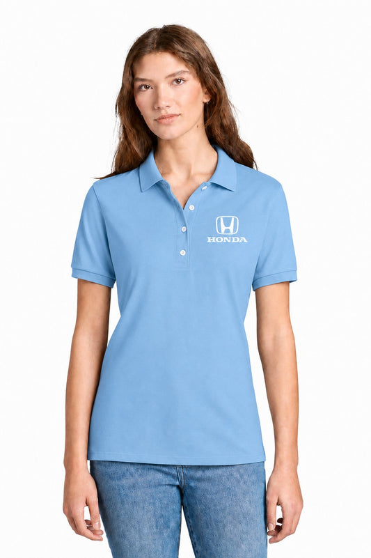 Honda Ladies Polo Shirt Baby Blue //speedgear.com/cdn/shop/files/HM6616-437WLightBlueFlatFront.jpg?v=1784032624