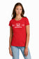 Honda Racing Ladies Round Neck Tee Red