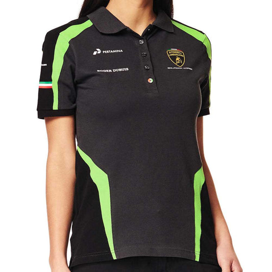 Lamborghini Squadra Corse Ladies Green Team Polo Shirt