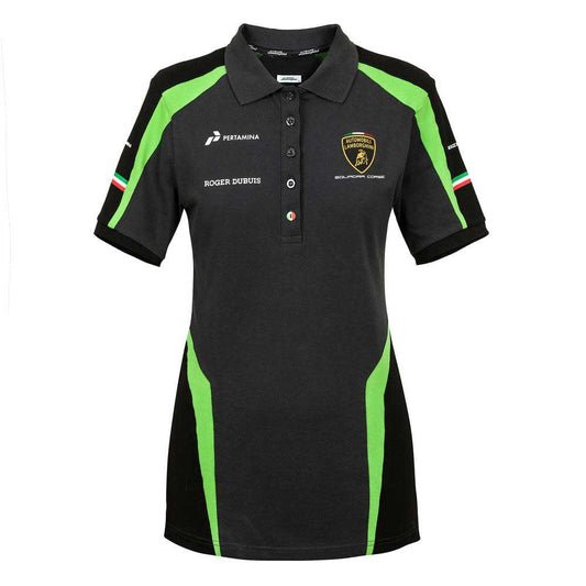 Lamborghini Squadra Corse Ladies Green Team Polo Shirt