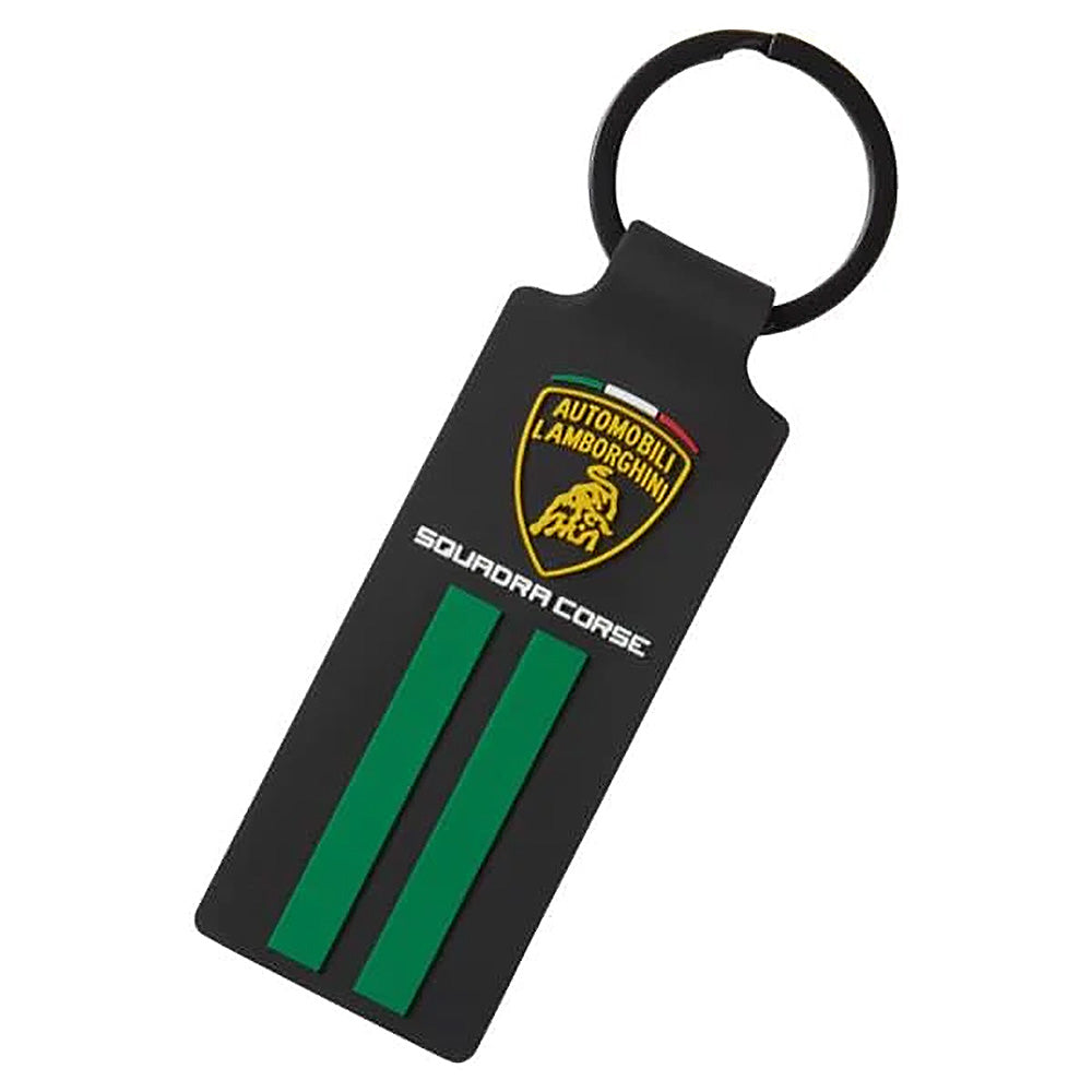 Lamborghini Squadra Corse Rubber Keychain