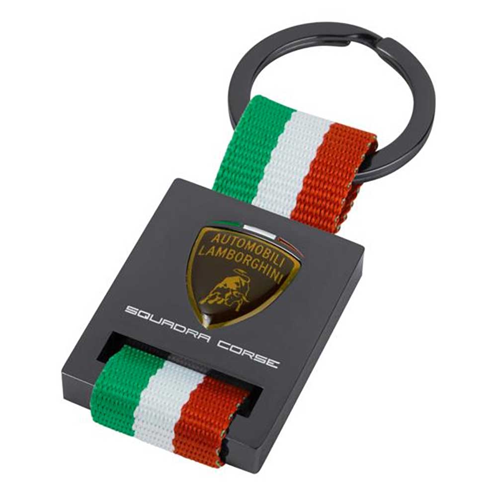 Lamborghini Squadra Corse Italian Strap Keyring