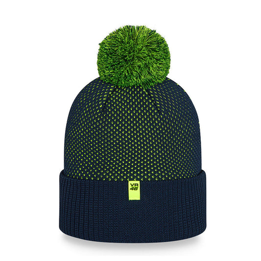 VR46 Rossi Blue Bobble Beanie Hat