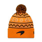 New Era x McLaren F1 Holiday Cuff Beanie Papaya