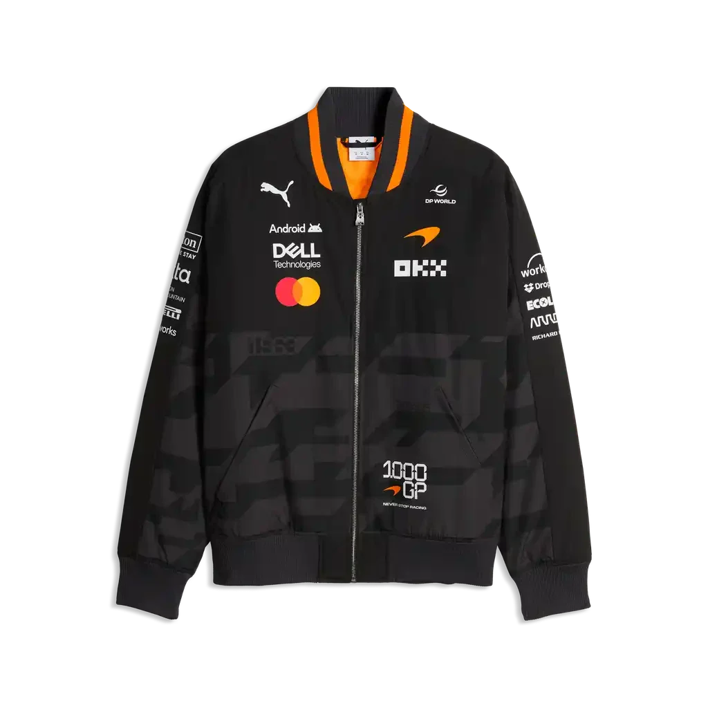 McLaren Racing F1 1000th Race - Miami GP Team Bomber Jacket – Speedgear