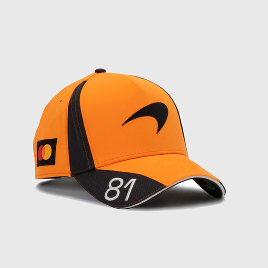 McLaren Racing F1 Oscar Piastri Driver Hat 2026 //speedgear.com/cdn/shop/files/ML6515.webp?v=1772824114
