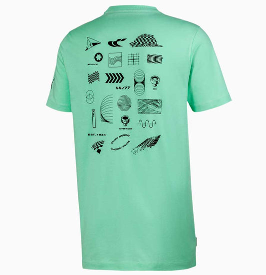 Puma Mercedes AMG Petronas Street Silver Arrows Tee Shirt Green