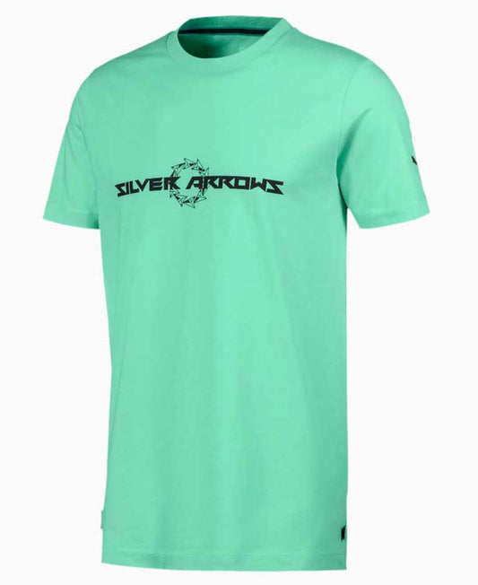 Puma Mercedes AMG Petronas Street Silver Arrows Tee Shirt Green