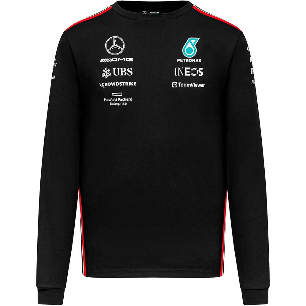 Mercedes AMG Petronas F1 L/S Driver Team Black Tee 2023