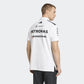 Adidas Mercedes AMG F1 Team Polo Shirt White