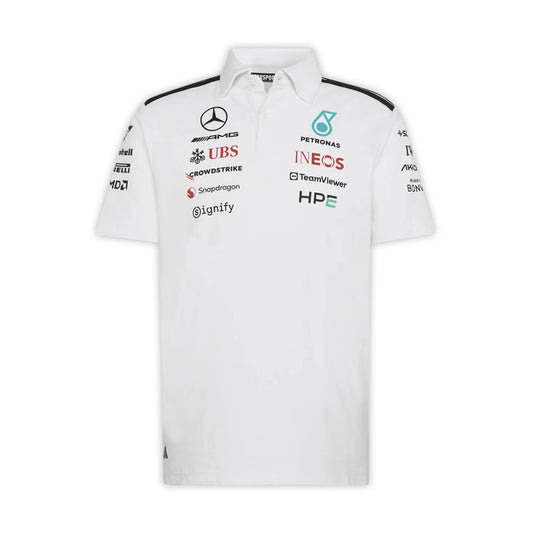 Adidas Mercedes AMG F1 Team Polo Shirt White //speedgear.com/cdn/shop/files/MZ6212.webp?v=1777992129