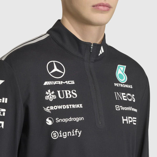 Adidas Mercedes AMG F1 Team 1/4 Zip Sweatshirt Black //speedgear.com/cdn/shop/files/MZ6311.webp?v=1775055255