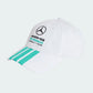 Adidas Mercedes AMG Petronas F1 DNA Stripes Hat White