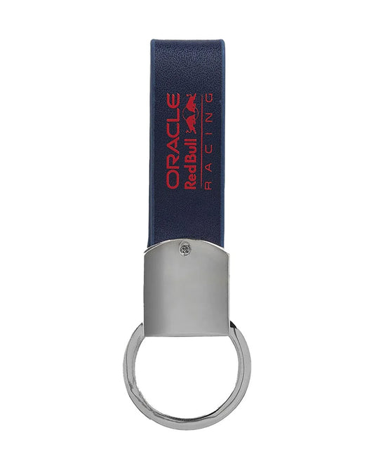 Red Bull Racing F1 Leather Strap Keyring - Navy