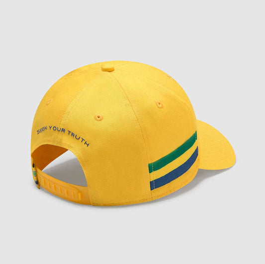 Ayrton Senna SS Stripe Hat Yellow