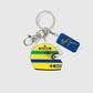 Ayrton Senna Helmet Keychain