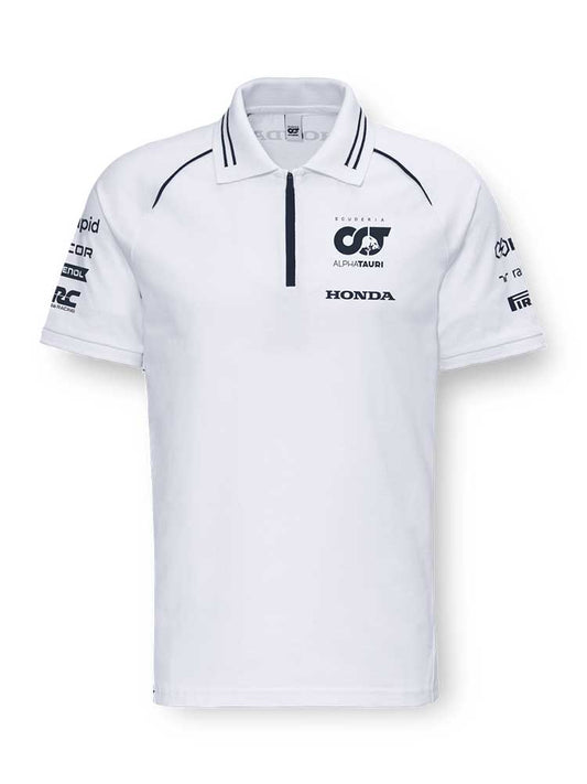 Scuderia Alpha Tauri White Team Polo Shirt 2023