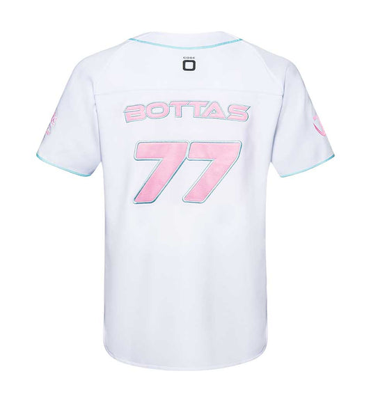 Stake F1 Kick Sauber Valtteri Bottas Baseball Shirt White