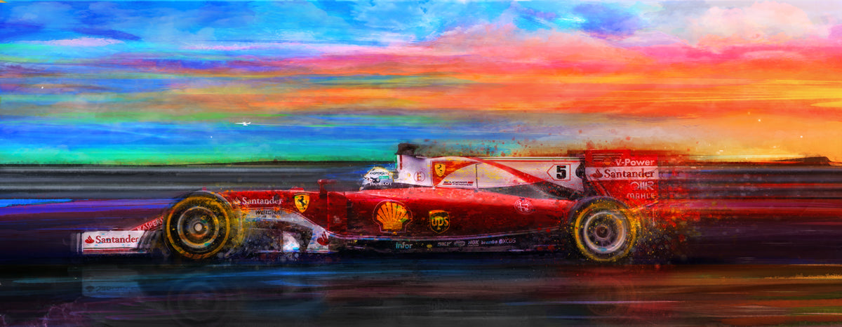 Ferrari F1 Sebastian Vettel 2016 Canvas Print