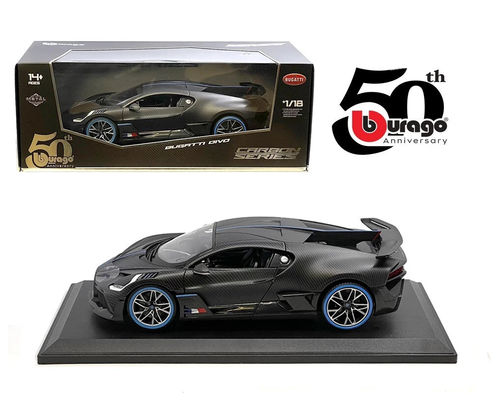 1:18th 50th Anniversary Bugatti Divo Carbon Fiber