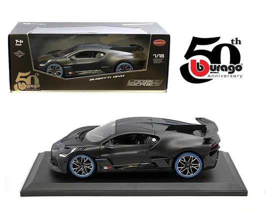 1:18th 50th Anniversary Bugatti Divo Carbon Fiber